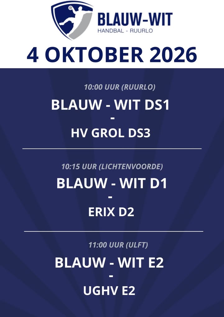 Blauw Wit Ruurlo